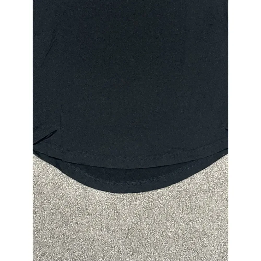 Lululemon Women’s Love Long Sleeve Running Shirt Scoop Bottom Hem Black Size 2